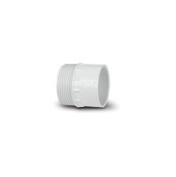 POLYPIPE WS47W WHITE MALE ADAPTOR 40mm WELD