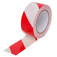 PVC Hazard Tape Red/White RS60550X66