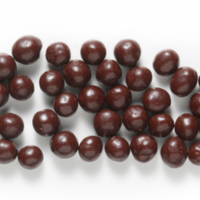 dark chocolate round shiny balls