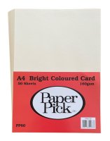 A4 Cream Card 160gsm (50) 