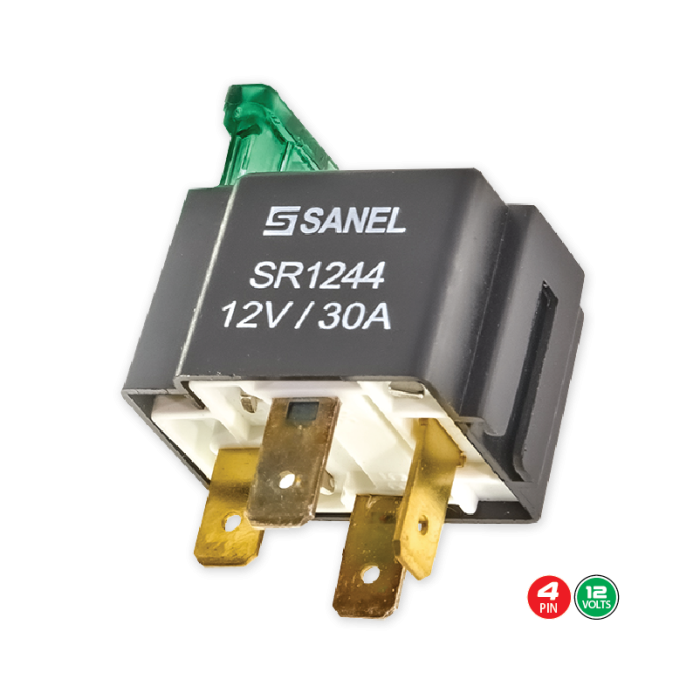 Relay 30AMP 12V 4-Pin with Fuse
