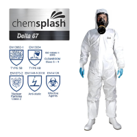 Delta 65 Coverall, Type 5B/6B, Style 2792, White