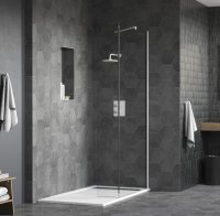FLAIR AYO 8MM MODULAR WETROOM 800MM WHITE COMPLETE