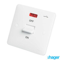 Hager Sollysta 50A DP Cooker Switch 1G Neon WMDP50N