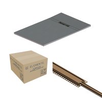 Abacus Elements Linear Uno Tray Kit 1400 x 900 x 30mm End Drain Brushed Bronze