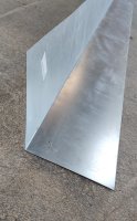 Lean-to Flashing for Corrugated Galvanised 200x200mm 3 Metre