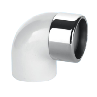 McAlpine 1 1/4" x 32/35mm 90 Degree Bend CP Brass x ABS Connector ABS32/35A-CB