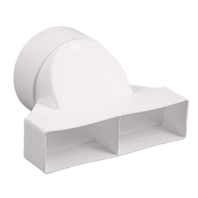 Overgang PVC wit 2x 110x54 - &Oslash;125