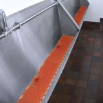 P-WAVE TROUGH URINAL SCREEN
