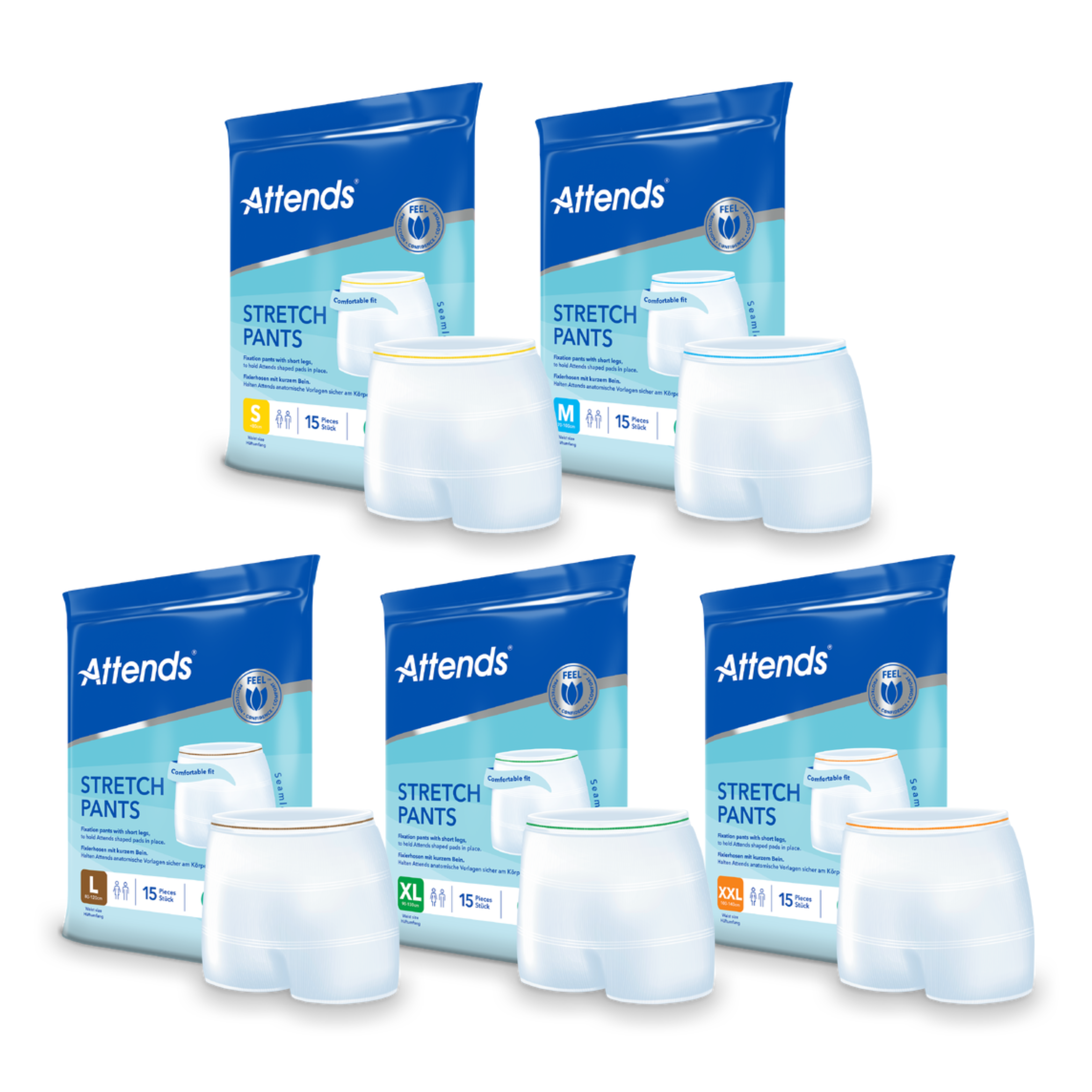 Attends Stretch Pants, 15 Pack