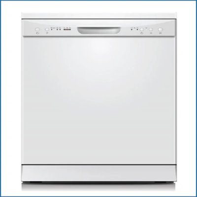 Powerpoint Freestanding 12 Place Dishwasher White