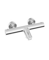FORM Thermostatic Bath Shower Mixer & Fast Fix Kit Chrome
