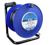 EXTENSION LEAD 4 SKT 25M 13A 2.5MM HD OPEN REEL BLUE
