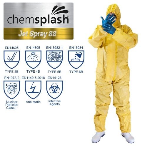 CHEMSPLASH JET SPRAY 88 TYPE 5B/6B COVERALL
