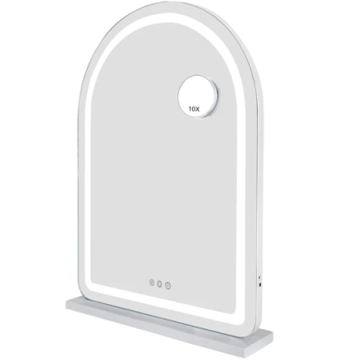 Hollywood Arch Vanity Mirror White