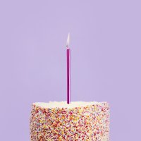 Hot Pink Skinny Candles - Pack of 12