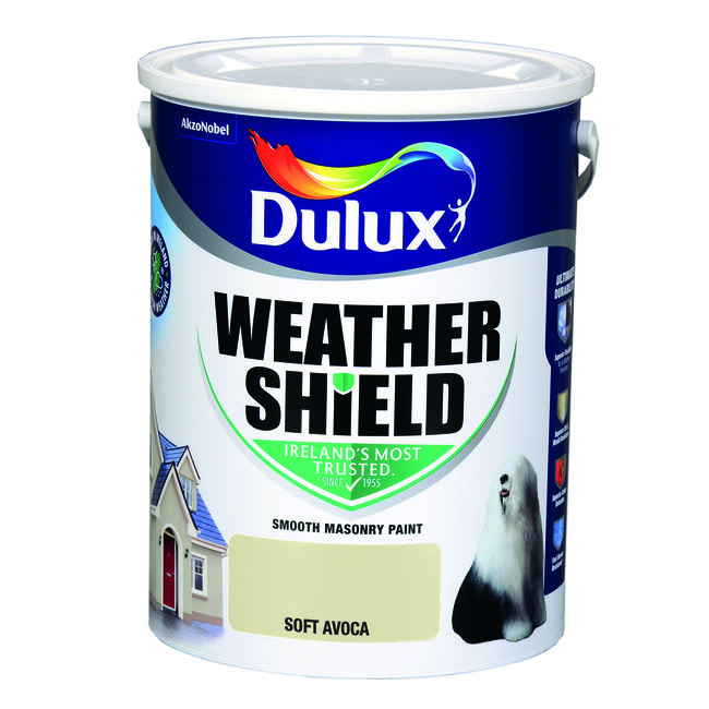 Weathershield Soft Avoca Dulux Masonry Paint Pat McDonnell Paints Irelands Brightest Paint