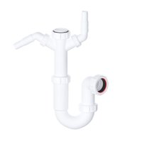 Viva 40mm Twin Appliance Washing Machine Sink Trap - 76mm Seal Twin Spigot WTST02
