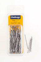 Challenge Bright Steel Panel Pins 40mm Clam Pack 75g