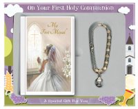 Communion Gift Set/Girl With Rosary Bracelet   (C5163)