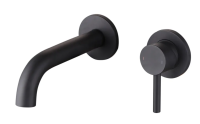 GIRO BLACK WALL MOUNTED BASIN MIXER