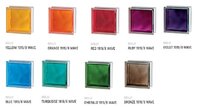 Glass Block Brilliant Colour Wavy 190x190x80mm (To Order)