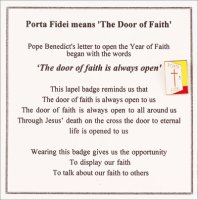 Brooch - Porta Fidei -  Door of Faith (1815)