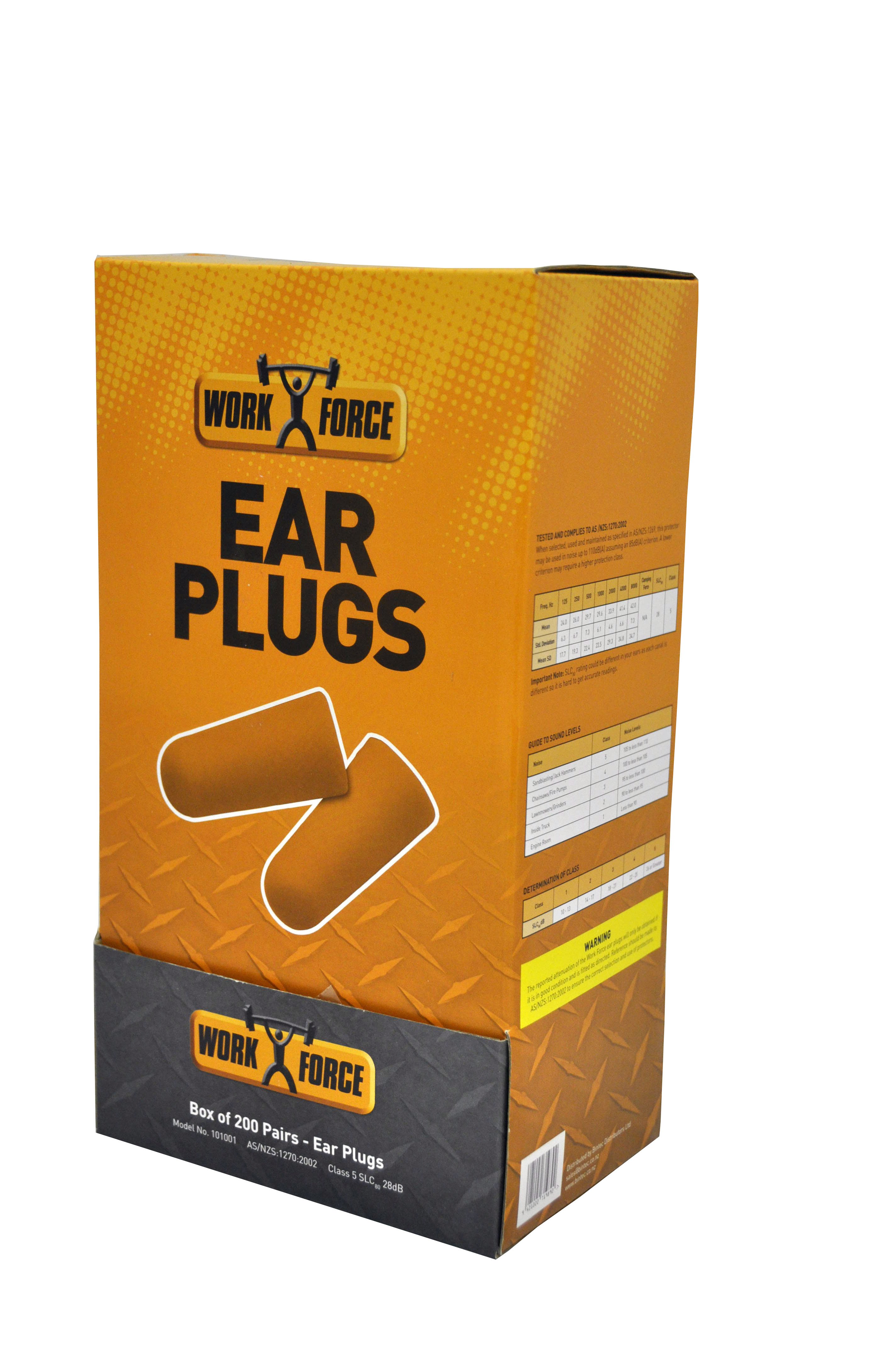 Earplugs, Uncorded, Dispenser Box 200