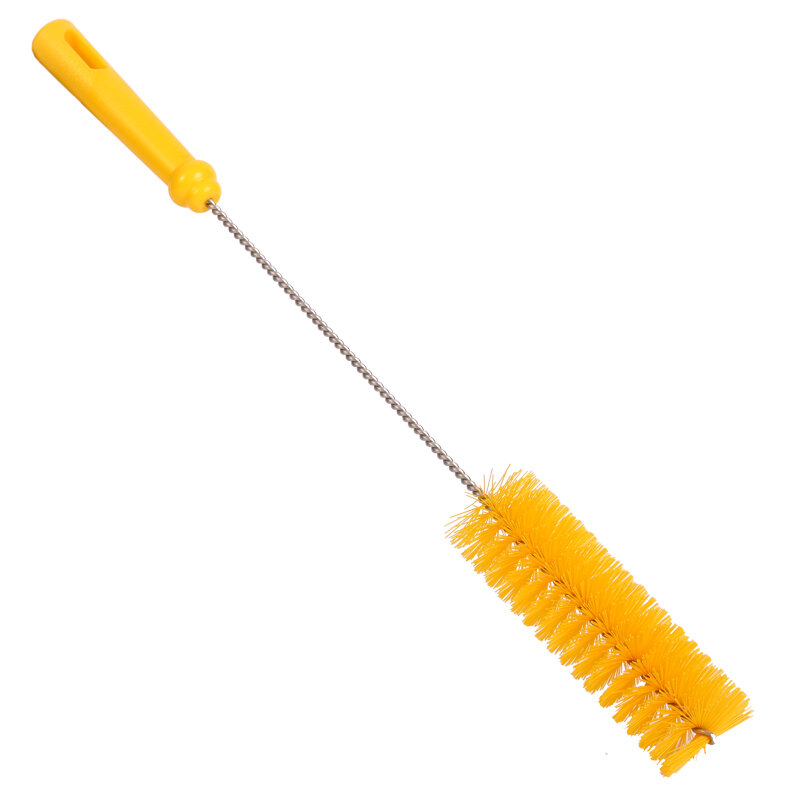 Bottle Brush PBT Bristle, 50mmØ, 500mm Polygrip Handle, Yellow