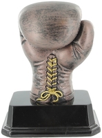 12.5cm Boxing Glove - Bronze/Gold Trim