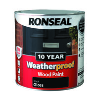 RONSEAL 10 YEAR GLOSS PAINT BLACK 2.5 LTR
