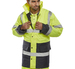 Hi-Visibility Waterproof 2-Tone Nylon Anorak Yellow/Navy