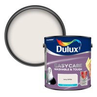 Dulux Easycare Ivory White Colour Swatch & 2.5L Paint Tin