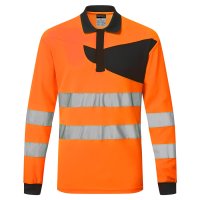 PWEST PW220 PW2 HI-VIS POLO SHIRT L/S