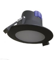 BLACK CCT IP44 DIMMABLE PVC DOWNLIGHT