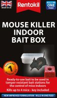 RENTOKIL MOUSE KILLER INDOOR BAIT BOX SINGLE