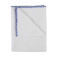 Bleached Dish Cloth - White/Blue 40 x 30cm