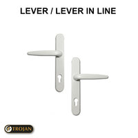 COMBINATION DOOR HANDLE WHITE WHITE