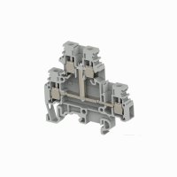 M4/6.D1.1 Entrelec Double Deck Terminal 4mm&sup2; Grey 1SNA115204R2000