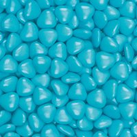 Small Chocolate Hearts Blue - 15mm