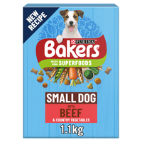 Bakers Complete Small Dog - Beef & Veg 1kg