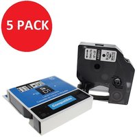 Compatible Dymo S0720530 45013 Black on white 12mm x 7m Pack of 5
