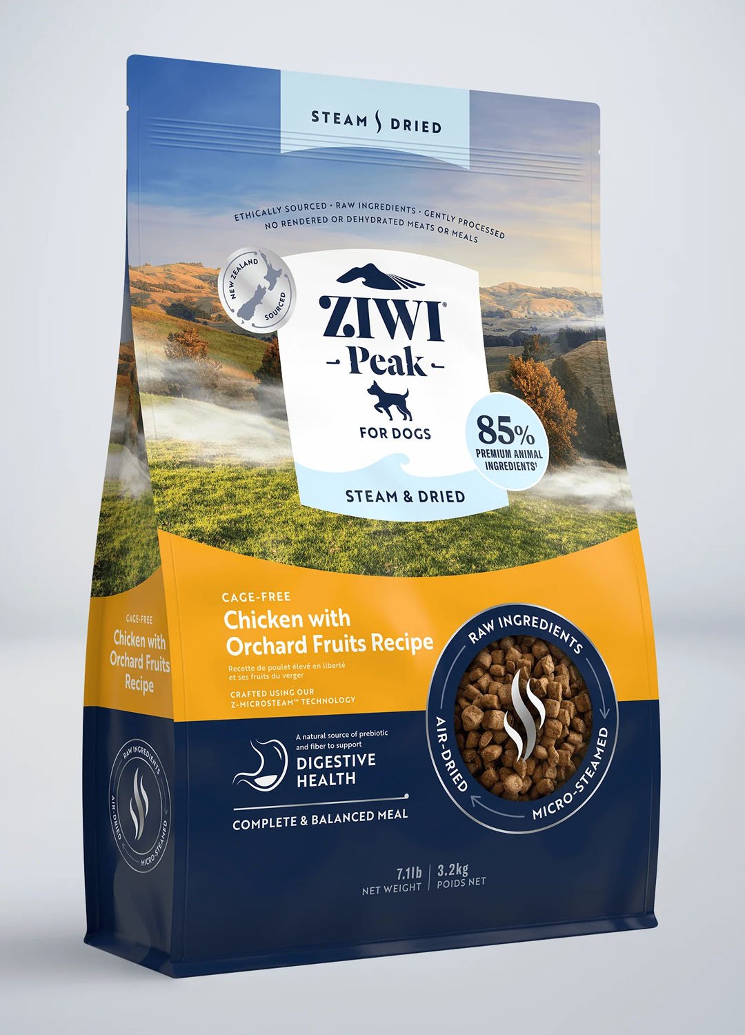 Ziwipeak Dog Steam and Dried Chicken Dry Food Pouch 1.5kg