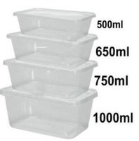 Containers (with Lids/Micowavable)-Majestic-(250x1000ml)
