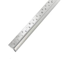 Single Edge Brushed Steel Nickel