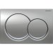 Geberit Alpha01 Round Dual Flush Plate - Chrome 115.035.21.1