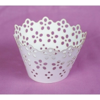 2252 CUPCAK WRAP-B ANGLAIS-WHT-12Pk,55mm