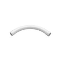 25mm PVC Solid Bend White