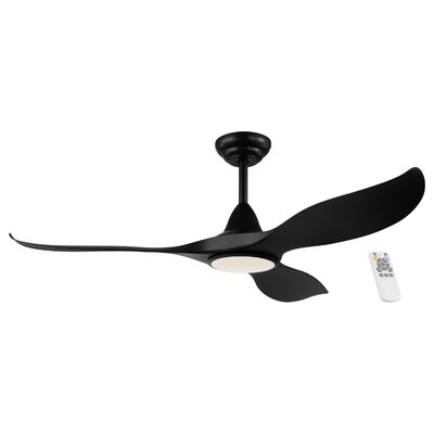 Eglo Noosa 52" DC with LED Light Black Ceiling Fan