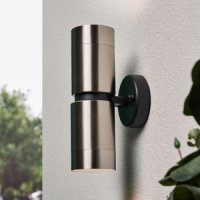 Yuki Outdoor Up and Down Wall Light, Stainless Steel